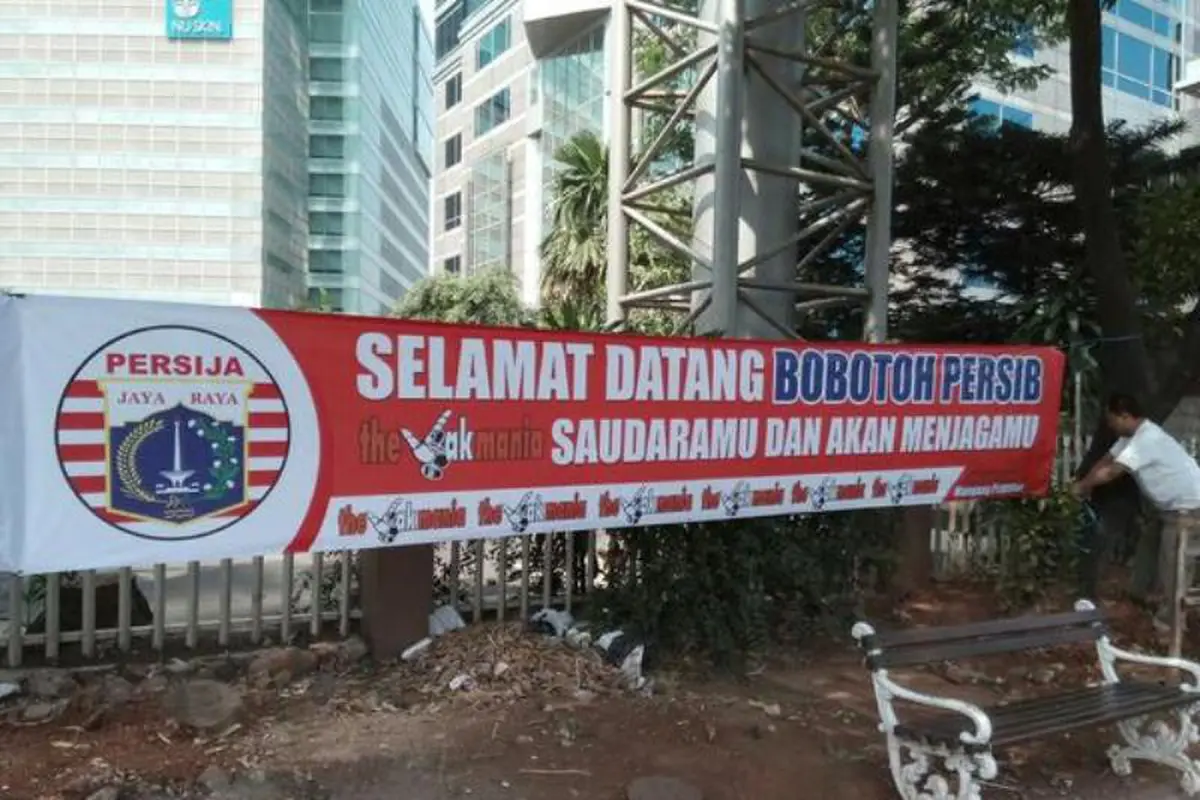 Spanduk Sambutan Jakmania