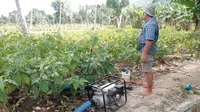 Upaya mengatasi kekeringan, para petani harus mengeluarkan biaya tambahan untuk menyewa mesin penyedot air.