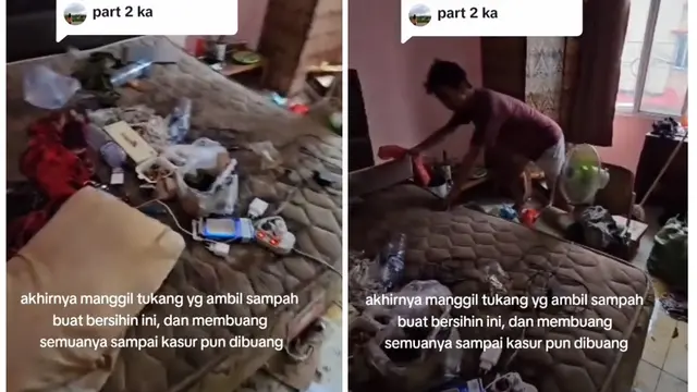 Viral Kamar Kos Penuh Sampah Hingga Banjir