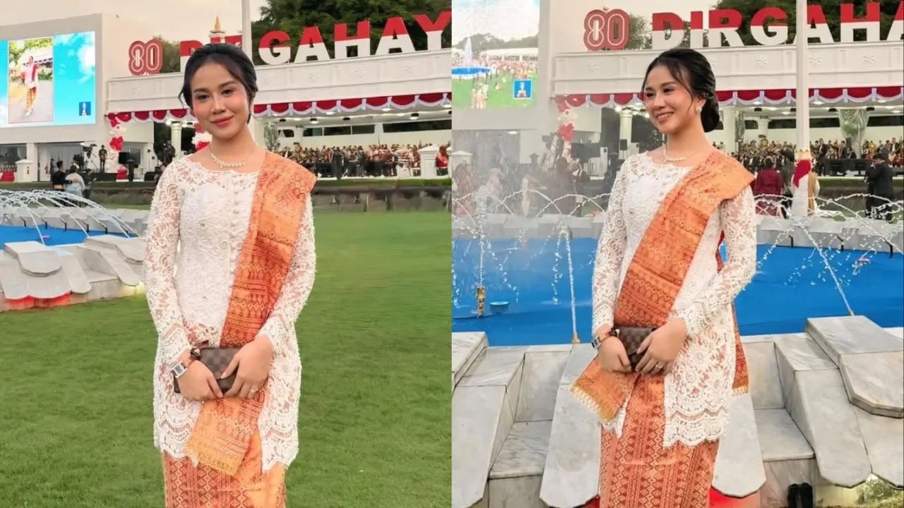 Potret Mayang Lucyana saat Hadiri HUT RI di Istana Merdeka/Instagram @mayaang.lucyaana