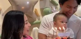 Nikita Willy Rayakan Ulang Tahun Pertama Anak-2 nya dengan gaya kasual. [ @nonawilly16]