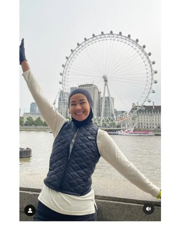 7 Potret Alya Rohali Antar Anak Kuliah di London, Sempatkan Ikut Maraton