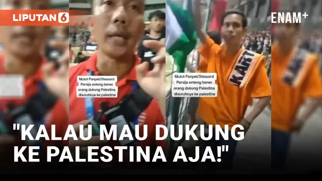 Pasang Bendera di Stadion Patriot, Petugas Minta Jakmania Pergi ke Palestina
