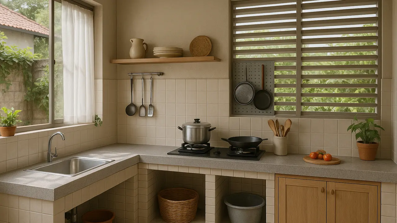 7 Model Dapur Kotor Belakang Rumah Sederhana tapi Cantik, Praktis untuk Masak Sehari-hari