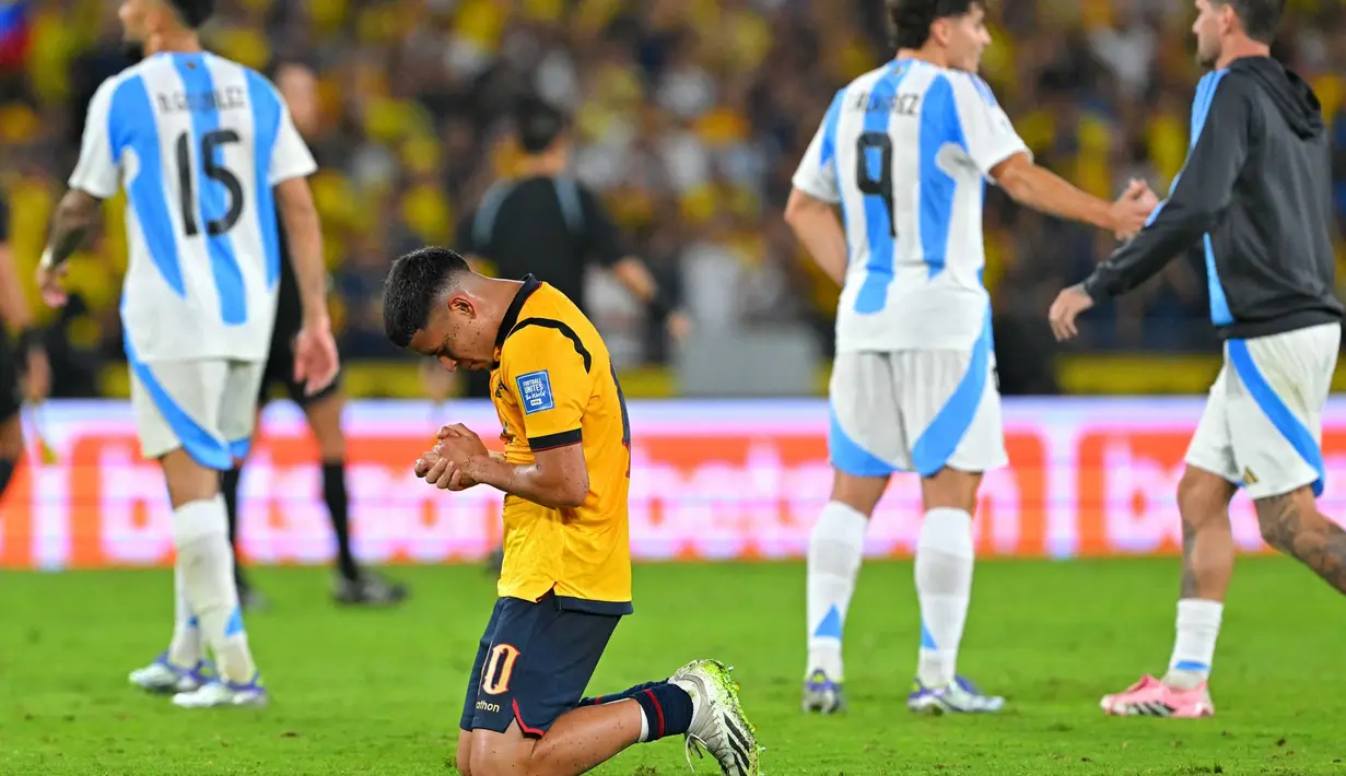 Sementara, Ekuador kokoh di posisi kedua dengan torehan 29 poin. (Rodrigo BUENDIA/AFP)