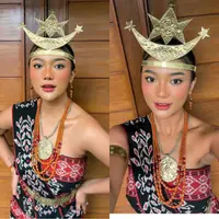 Potret Marion Jola Kenakan Baju Adat Rote Nusa Tenggara Timur saat Rayakan Kemerdekaan