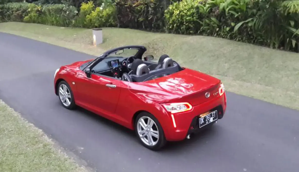 Copen memenggunakan struktur bodi D-Frame yang menghubungkan seluruh bagian kerangka kendaraan secara kokoh dengan rigiditas tinggi.(Foto: Septian Pamungkas/Liputan6.com)