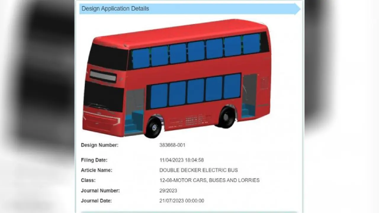 Tata Motors ajukan paten desain bus listrik bertingkat (Team-BHP)