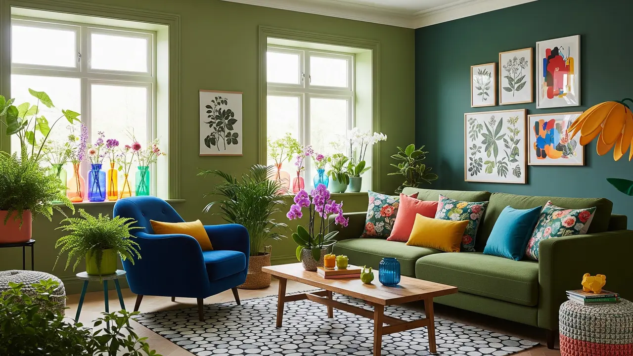 Inspirasi Interior Unik dan Penuh Warna/Gemini AI
