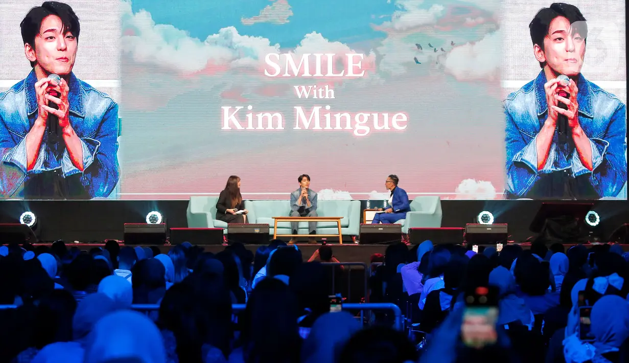 Meledaknya Business Proposal di Indonesia menjadikan Kim Mingue memiliki banyak penggemar di Indonesia. (Liputan6.com/Angga Yuniar)