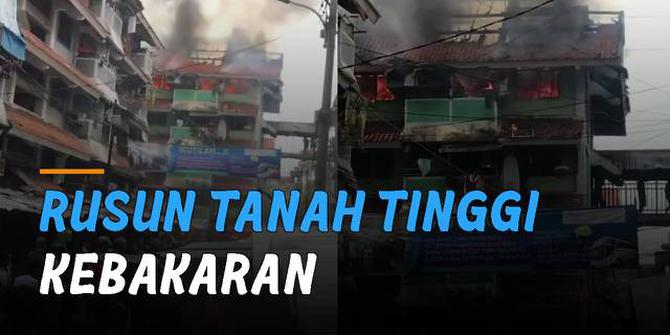 VIDEO: Viral Rusun Tanah Tinggi Kebakaran