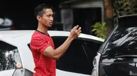 Lengan Arif Suyono terlihat makin kekar sehingga panggilan Keceng mungkin sudah tak pantas disematkan pada pemain sayap Arema Cronus itu. (Bola.com/Kevin Setiawan)