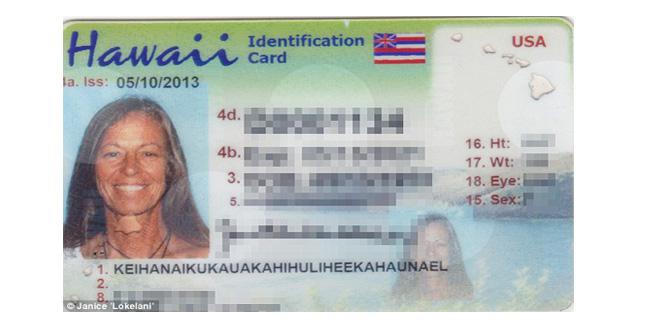 Kartu Identitas Janice | source: dailymail