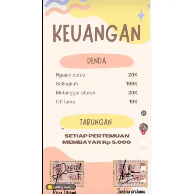 6 Surat Perjanjian Pacaran Ini Bikin Senyum Tipis, Langgar Langsung Putus