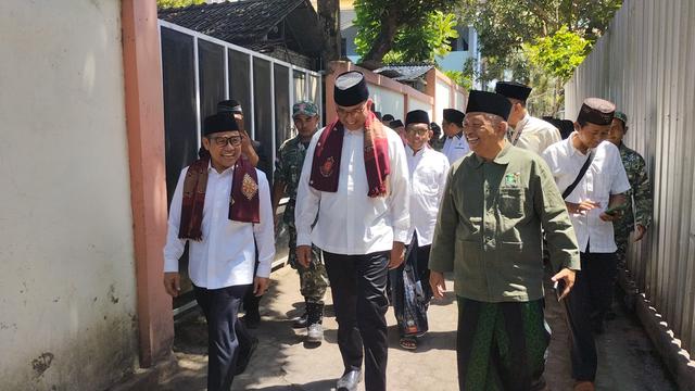 Bakal calon presiden (bacapres) Anies Baswedan dan bakal wakil calon presiden (bacawapres) Muhaimin Iskandar alias Cak Imin