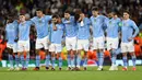 Sementara sang juara bertahan Man City harus tersingkir dan dipastikan gagal mengulang treble winners musim lalu. (Darren Staples / AFP)