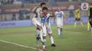 Teerasak Poeiphimai membuat skor imbang 1-1 di pengujung laga babak pertama. (Liputan6.com/Helmi Fithriansyah)