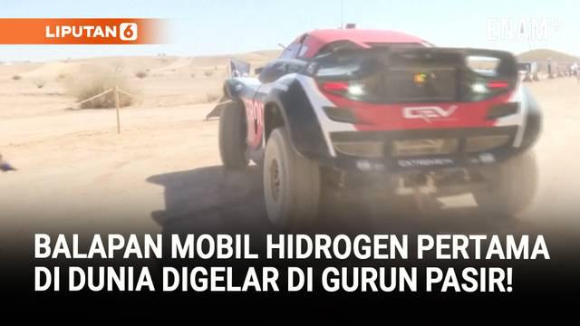 Ajang balap mobil hidrogen pertama di dunia, Extreme H, digelar di gurun Qiddiya, Arab Saudi. Mobil-mobil canggih ini menghasilkan tenaga dari hidrogen dan hanya mengeluarkan uap air sebagai emisi, menandai era baru balapan ramah lingkungan.