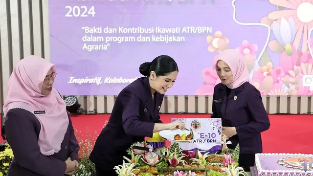 Potret Annisa Pohan hadiri HUT ke-10 Ikawati ATR/BPN (Sumber: Instagram/@annisayudhoyono)