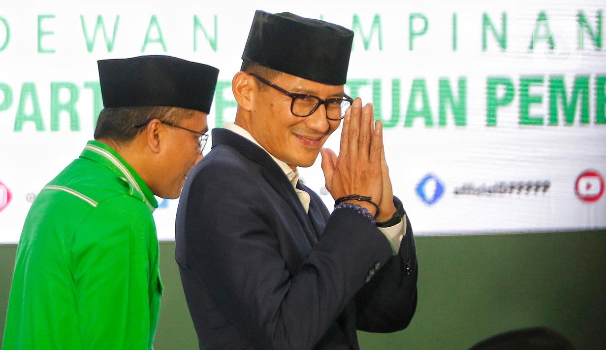 Pengumuman Sandi sebagai kader turut disaksikan sejumlah pengurus pusat PPP seperti Sekjen Arwani Thomafi, para wakil ketua umum, hingga pimpinan majelis partai. (Liputan6.com/Angga Yuniar)