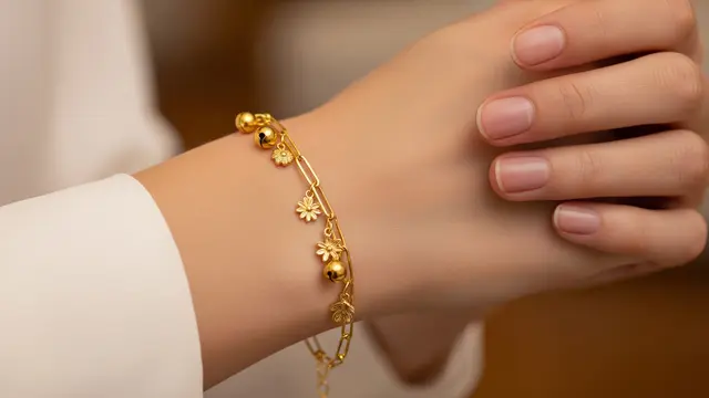 Model Gelang Emas Rantai Paperlina Kekinian/Gemini AI