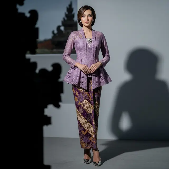 Model Kebaya Soft Ungu Terbaru 2026