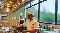 Freddy Novely Risany, salah seorang chef asal Indonesia yang bekerja di Pullman Maldives Maamuta Resort. (Liputan6.com/Dinny Mutiah)