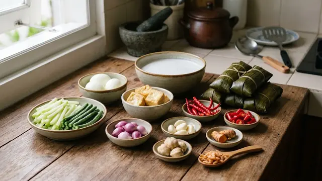 Bahan-Bahan Resep Lontong Sayur Rumahan