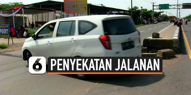 VIDEO: Tak Miliki Surat Kesehatan, Puluhan Kendaraan Putar Balik di Subang