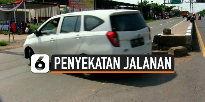 VIDEO: Tak Miliki Surat Kesehatan, Puluhan Kendaraan Putar Balik di Subang