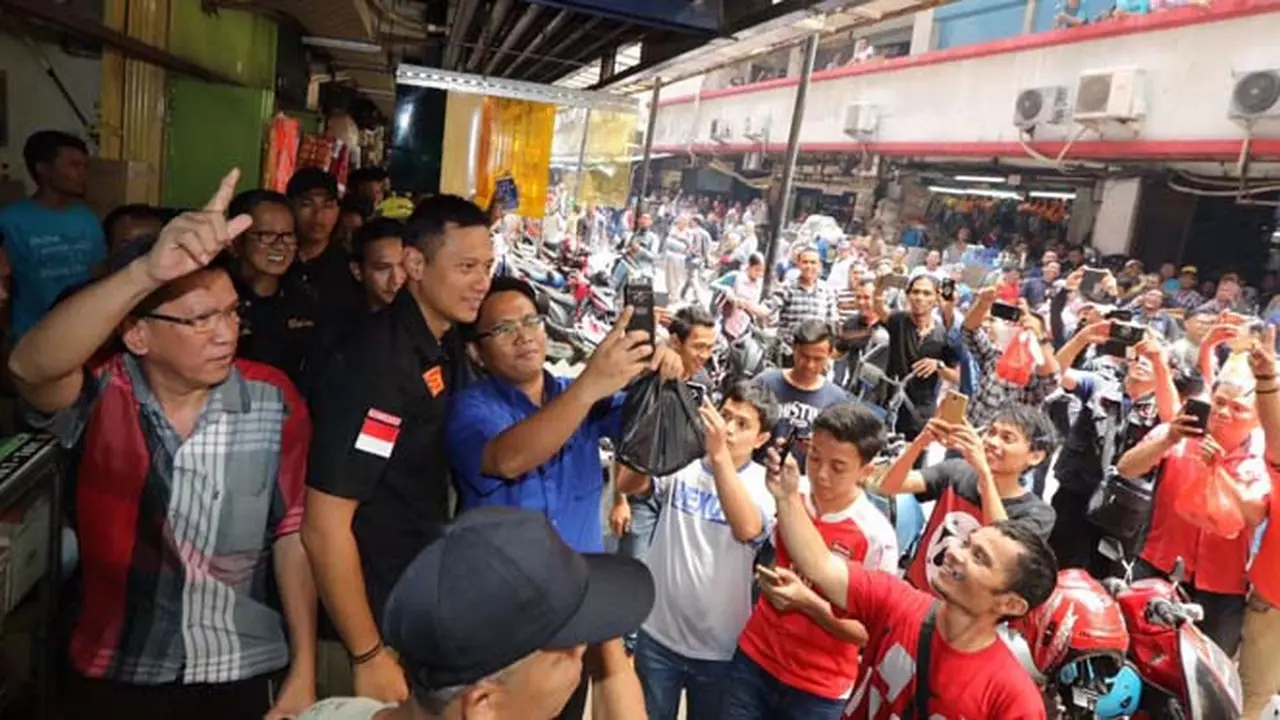Gerilya Agus Harimurti Yudhoyono di Pasar Petak 9 Glodok