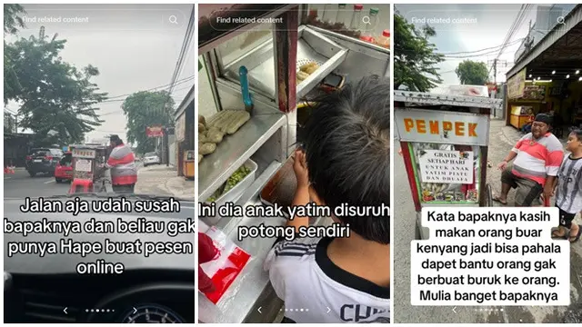 Kisah Penjual Pempek Gratiskan Makanan untuk Anak Yatim, Kebaikannya Bikin Haru