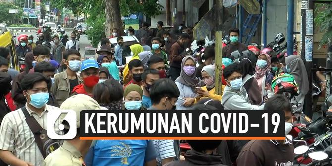 VIDEO: Kerumunan Tes Rapid Karyawan dan Pencari Kerja Dibubarkan Satgas Covid-19