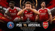 Cover tiga pemain Arsenal yang bisa menjadi ancaman bagi Paris Saint-Germain pada partai final Liga Champions. (Bola.com/AI Generated)