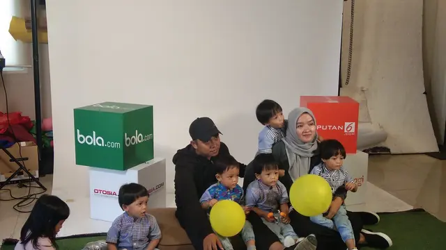 AIUEOS Family saat bertandang ke Kapanlagi Youniverse (Liputan6.com/Giovani Dio Prasasti)