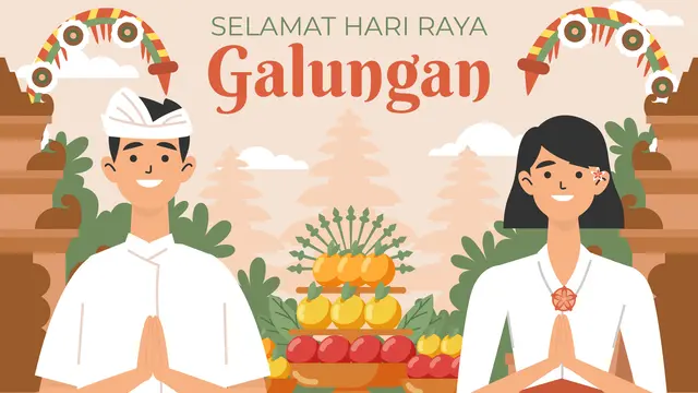 Ilustrasi hari raya Galungan