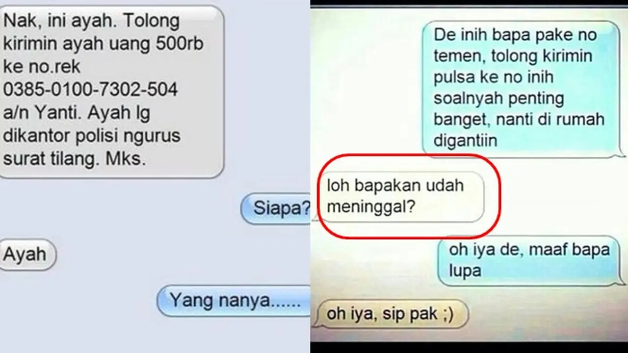 6 Chat Penipu Ngaku Jadi Ayah Ini Bikin Geleng Kepala