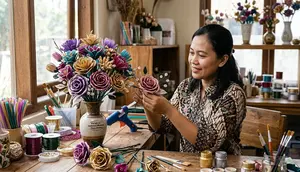 Cara Membuat Bunga dari Sedotan Plastik yang Mewah dan Bernilai Jual Tinggi