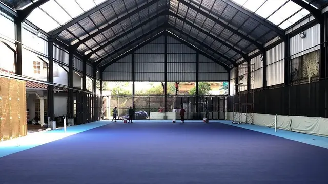 Raffi Ahmad dan Nagita Slavina punya lapangan tenis (Instagram/raffinagita1717)