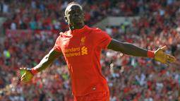Sadio Mane bergabung dengan Liverpool usai didatangkan dari Southampton pada awal musim 2016/2017. (AFP/Glyn Kirk)
