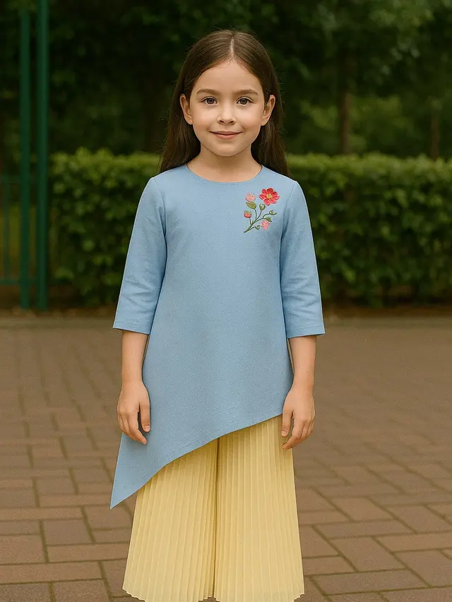 Model Atasan Tunik dan Bawahan Kulot Anak/AI