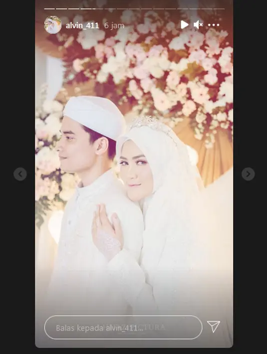 Potret Pernikahan Alvin Faiz dan Henny Rahman (Intagram/alvin_411)