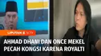 Setelah sebulan ribut soal royalti, musisi Ahmad Dhani dan Once Mekel akhirnya bertemu dalam Liputan6 Talks yang dipandu Azizah Hanum.