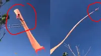Top 3: Viral Video Bocah 3 Tahun Terbang Terbawa Layang-Layang