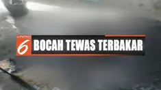 Hasil penyelidikan sementara di TKP dan sejumlah barang bukti, korban diduga menyalakan lilin dan menyambar cairan tinner hingga membakar korban yang sedangberada di dalam tenda kardus.