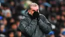 Kekalahan ini membuat sang juru taktik karena gagal meraih kemenangan dalam tujuh laga terakhir di Liga Inggris. (Mike Egerton/PA via AP)
