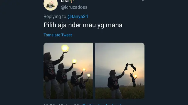 Hasil Edit Foto Pegang Matahari oleh Warganet