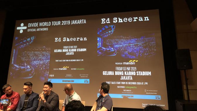 Jumpa pers konser Ed Sheeran Jakarta (Nizar Zulmi/Fimela.com)