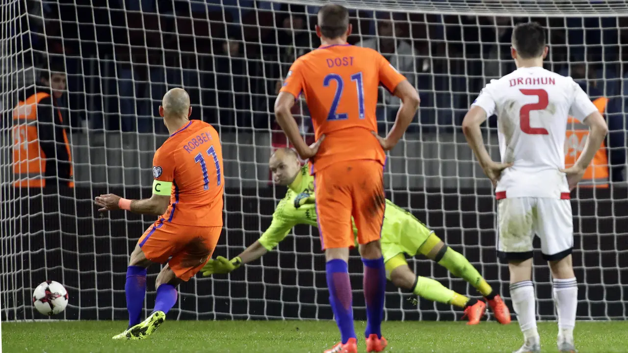FOTO: Meski Menang, Belanda Sulit Lolos ke Piala Dunia 2018