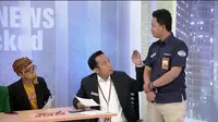 Denny Cagur melakukan rapat redaksi terkait kasus penyebaran Covid-19 yang meningkat (ist)